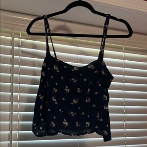 Hollister Navy Blue Floral Camisole